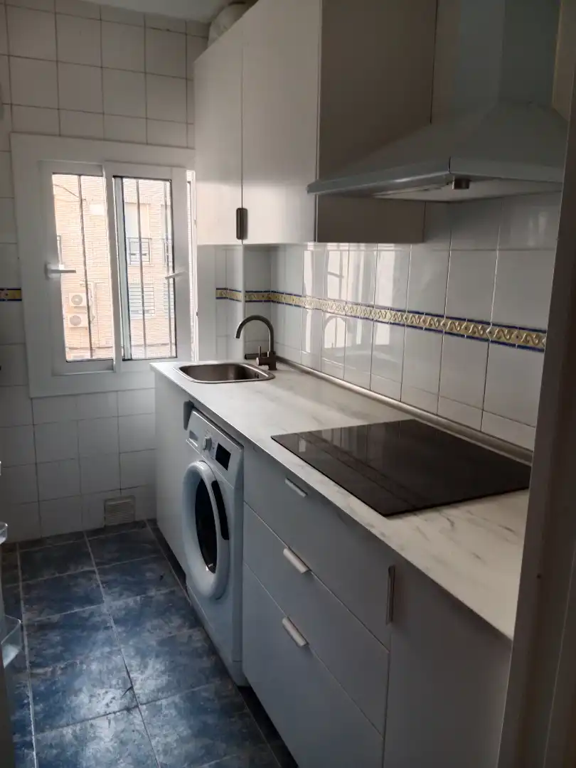 Kitchen of Flat for rent in Coria del Río  with Washing machine and Balcony
