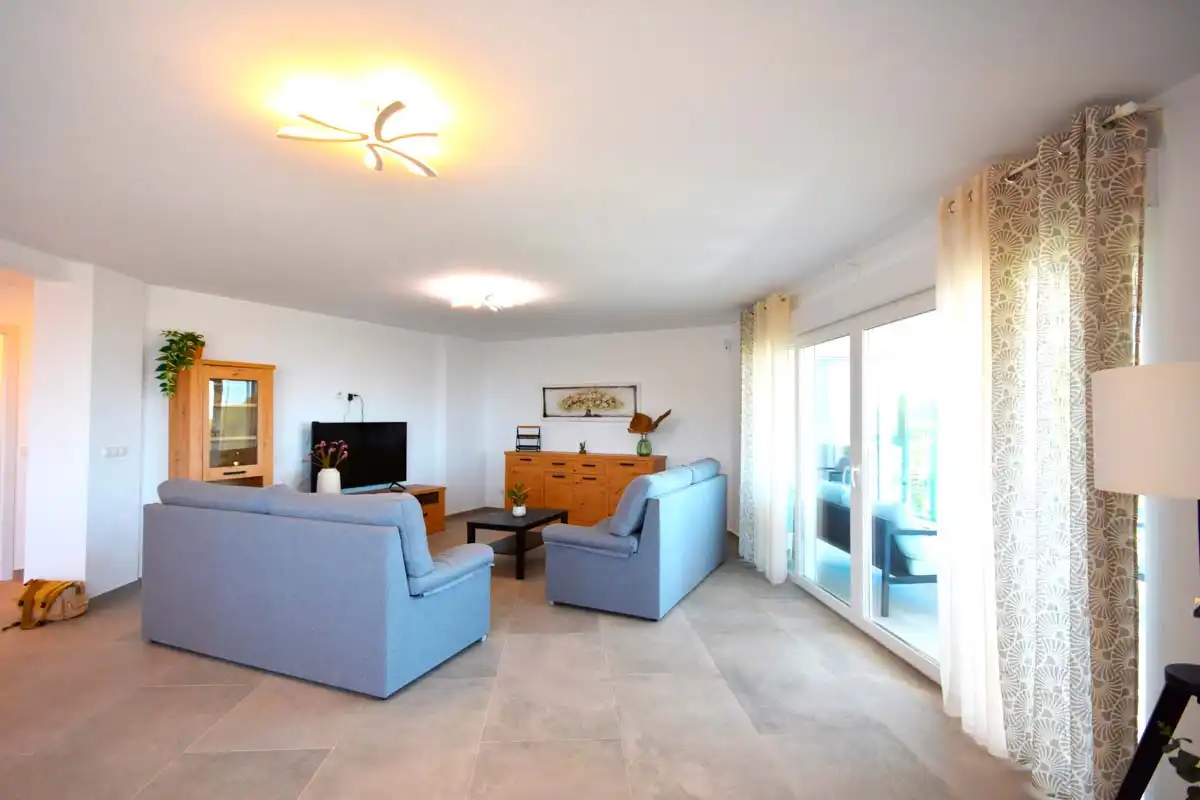 Sala de estar de Casa o chalet en venta en Calpe / Calp con Aire acondicionado, Jardín privado y Terraza