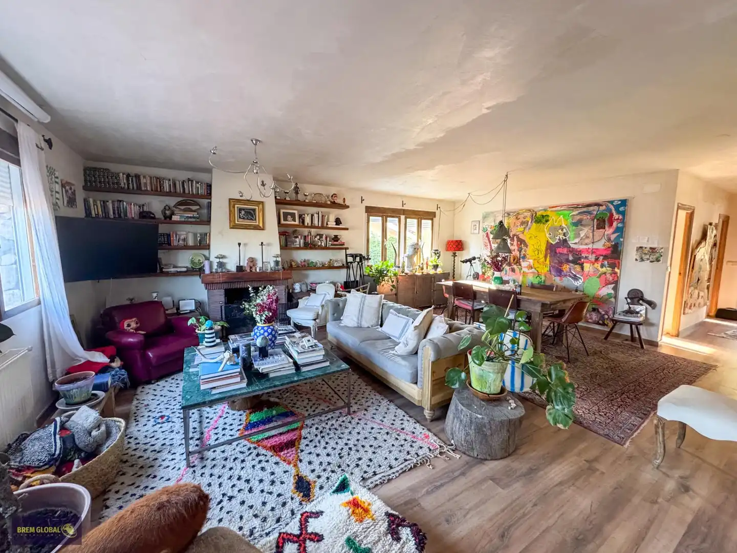 Sala d'estar de Casa o xalet en venda en Bustarviejo amb Aire condicionat, Calefacció i Jardí privat