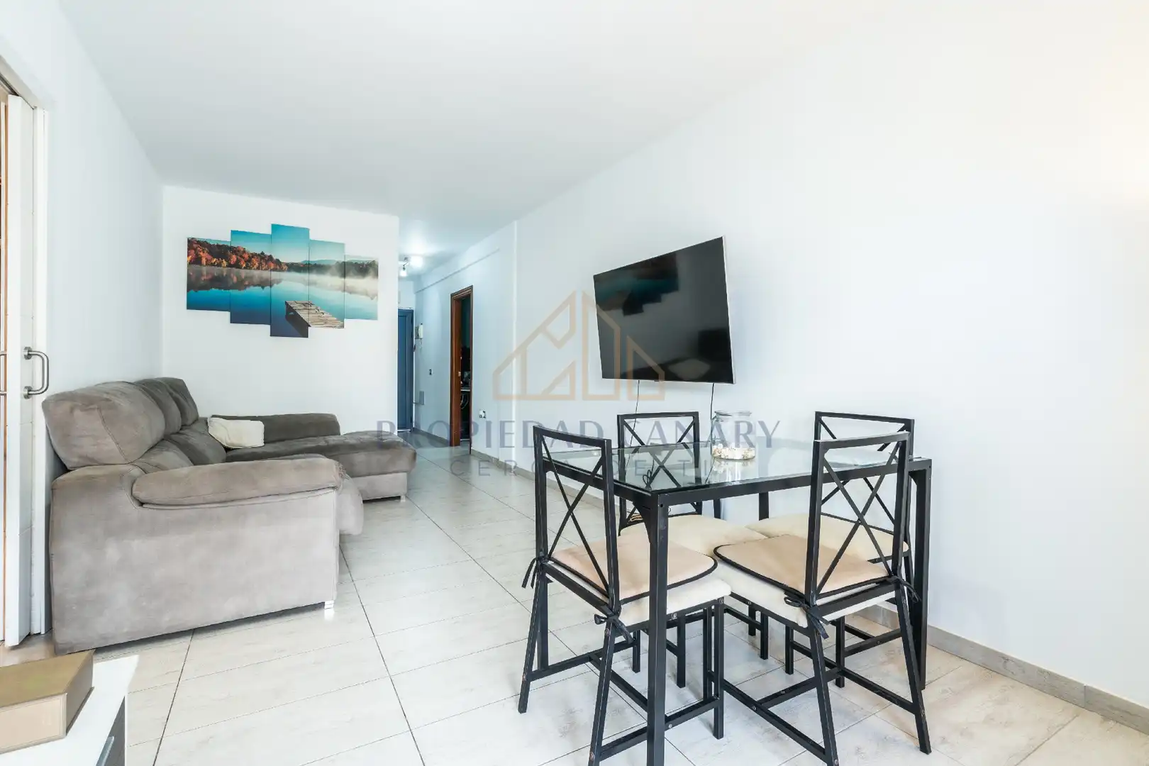 Living room of Flat for sale in Arona  with Air Conditioner, Terrace and Furnished