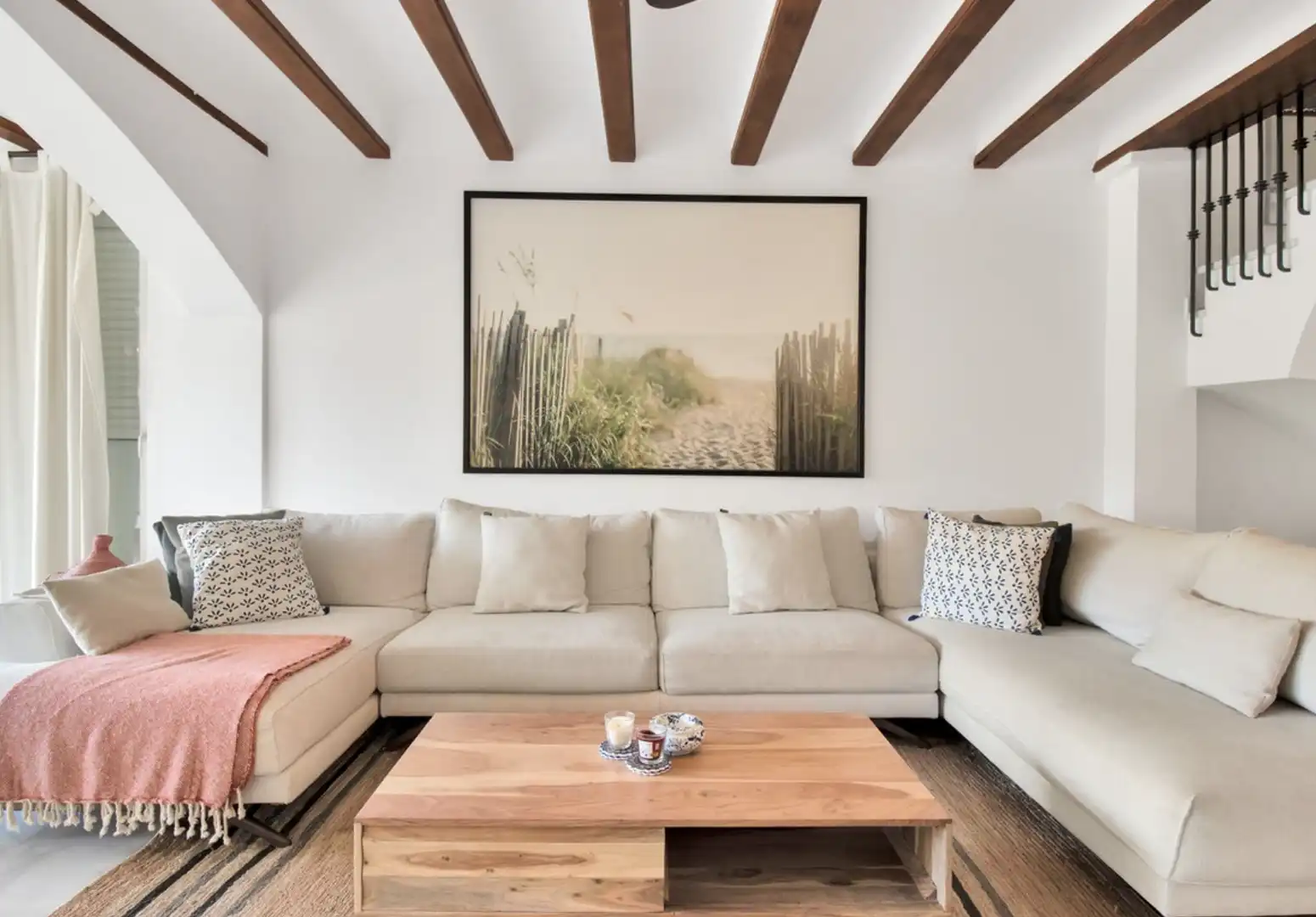 Sala de estar de Casa adosada en venta en Marbella con Aire acondicionado, Jardín privado y Terraza