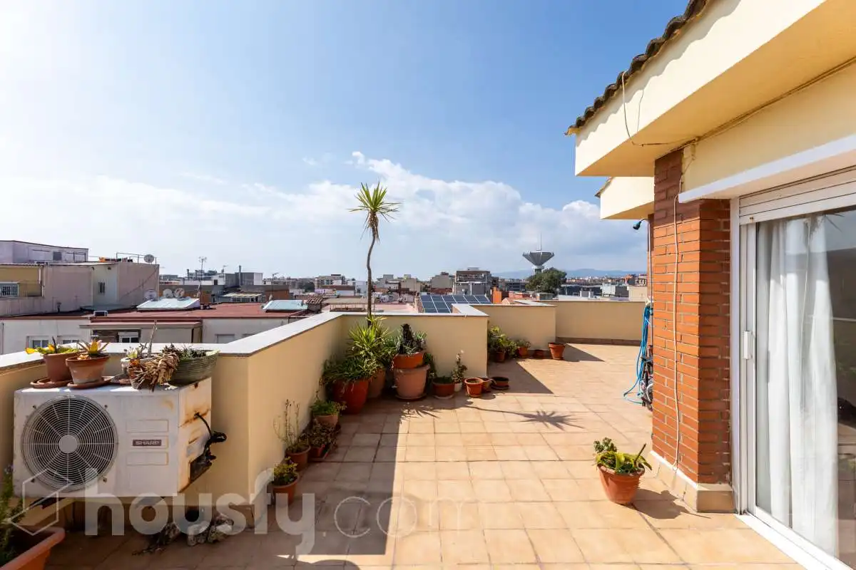 Terrasse von Wohnung zum Verkauf in El Prat de Llobregat mit Klimaanlage, Terrasse und Balkon