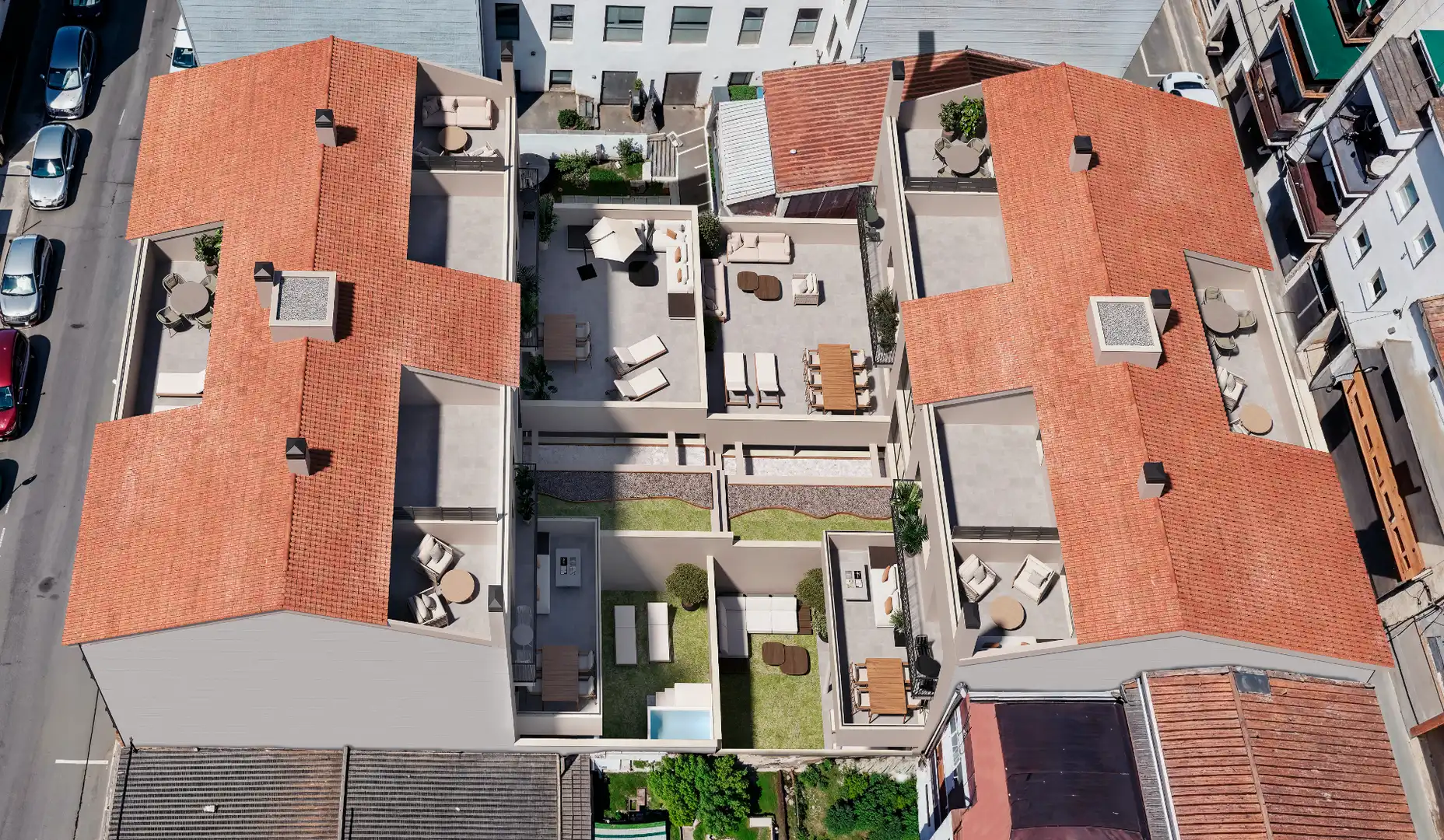 Vista exterior de Àtic en venda en Cardedeu amb Calefacció, Parquet i Terrassa