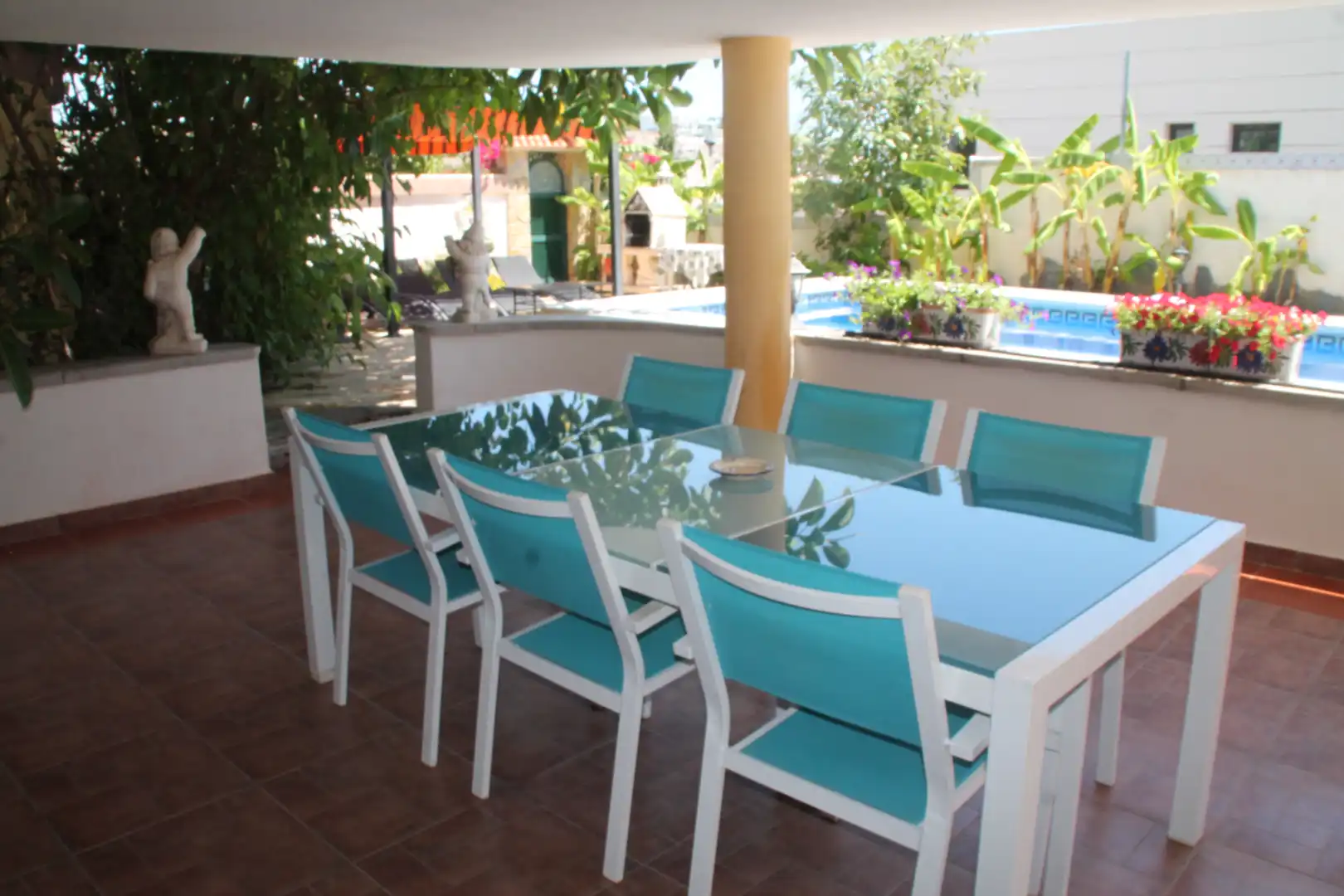 Terrassa de Casa o xalet de lloguer en Peñíscola / Peníscola amb Aire condicionat, Calefacció i Jardí privat
