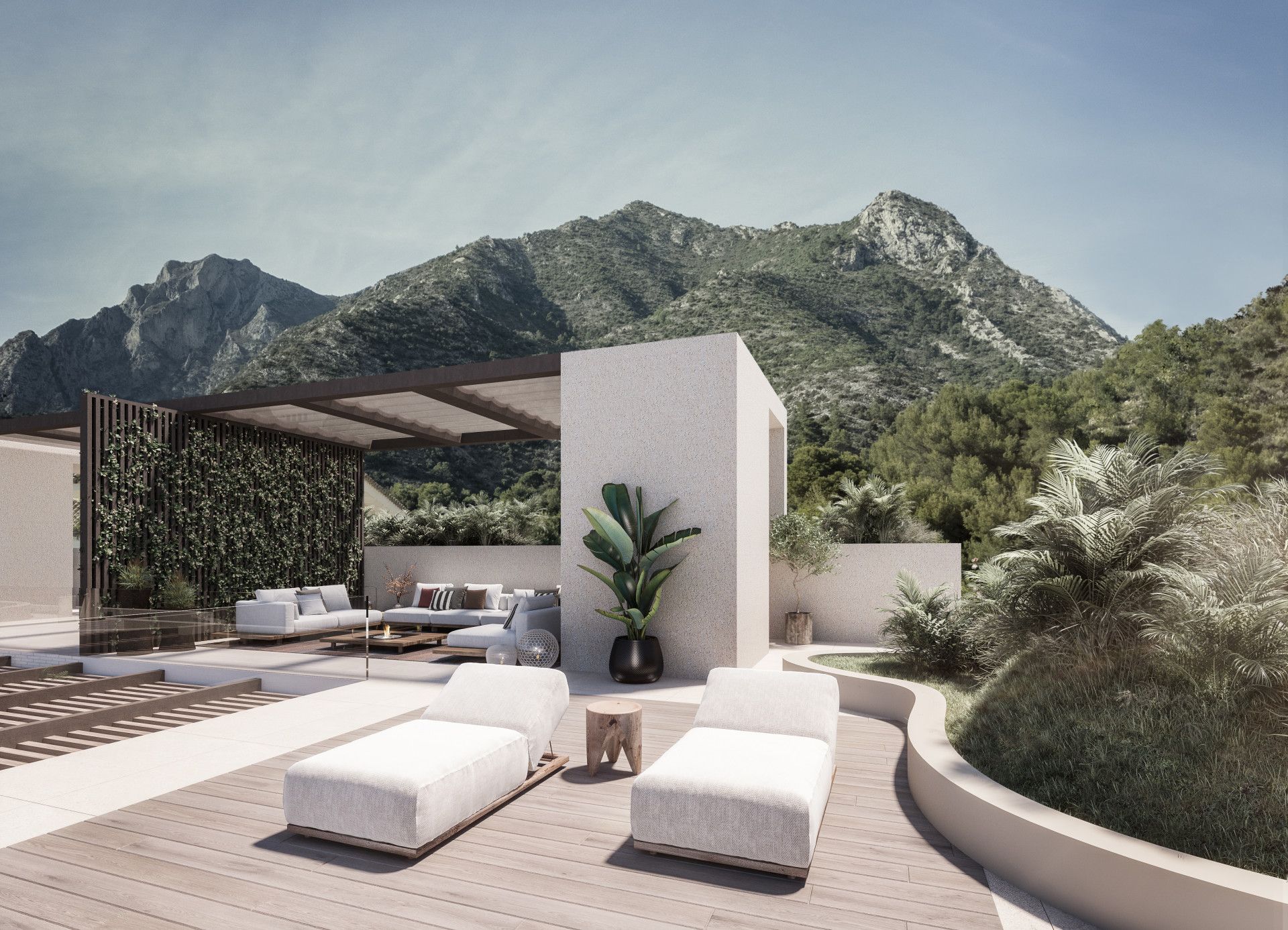 Terrassa de Casa o xalet en venda en Marbella amb Aire condicionat, Jardí privat i Terrassa