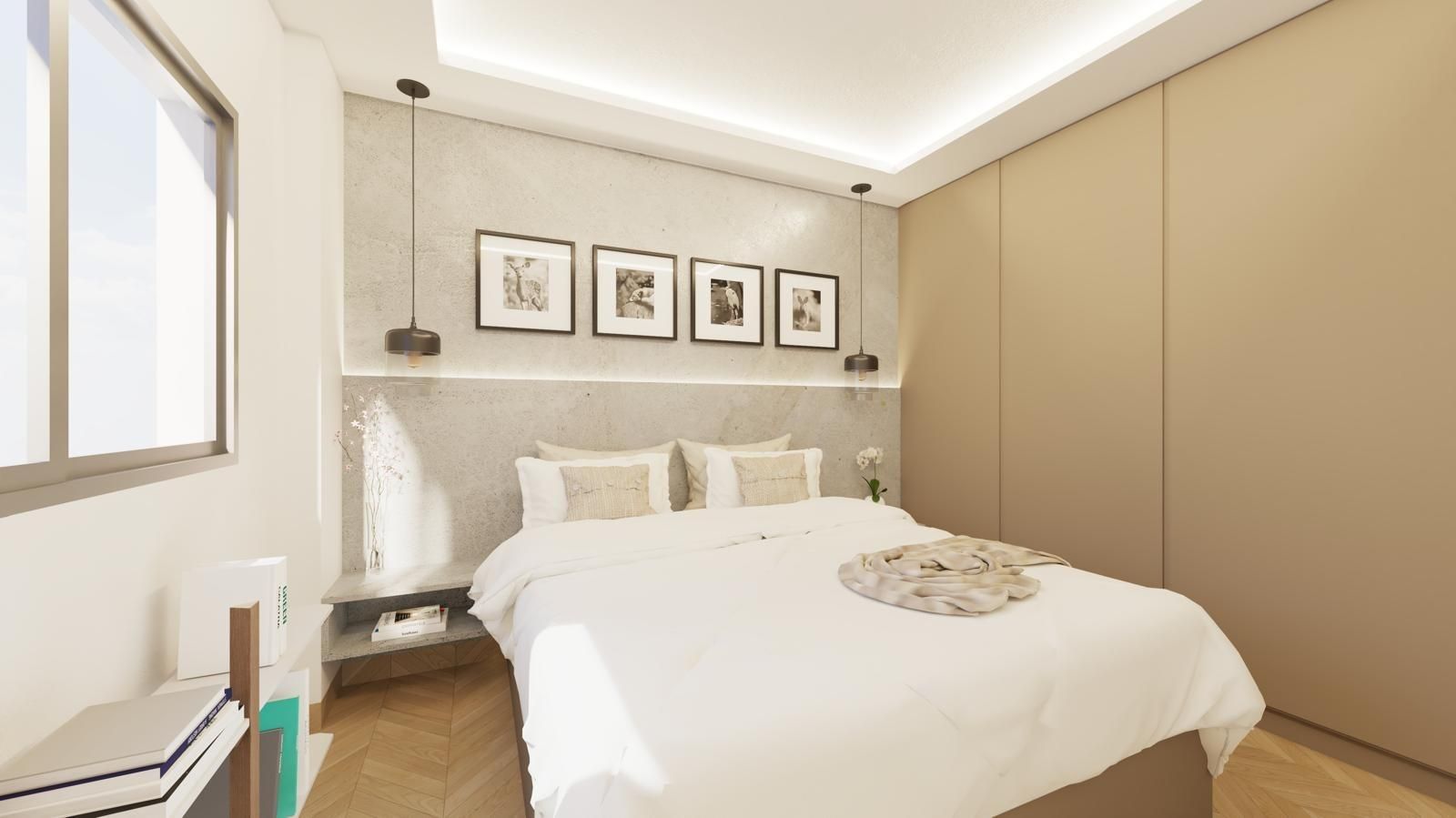 Bedroom of Flat for sale in  Murcia Capital  with Air Conditioner