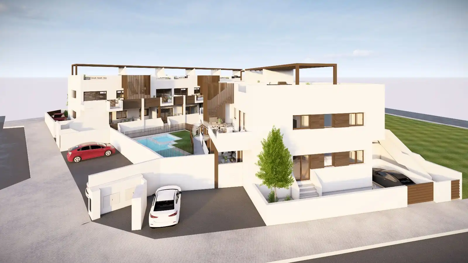Vista exterior de Àtic en venda en Pilar de la Horadada amb Calefacció, Terrassa i Piscina