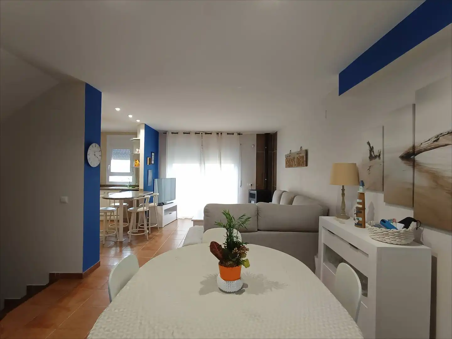 Living room of Houses for sale in Sant Pere Pescador  with Air Conditioner, Terrace and Furnished