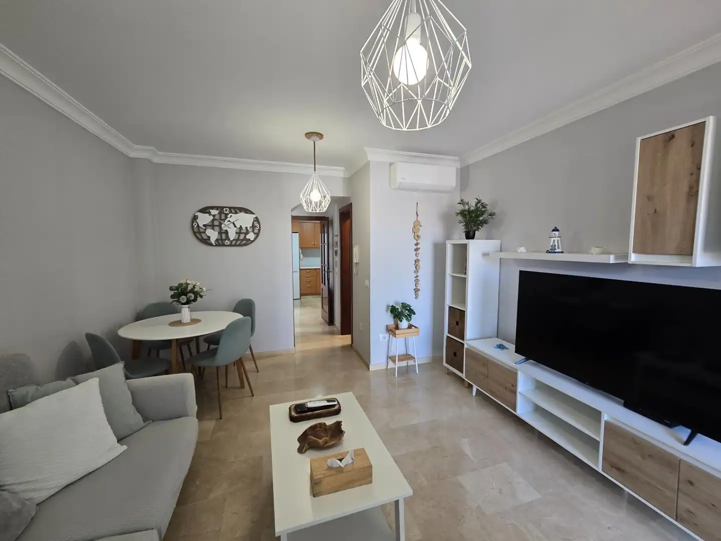 Sala de estar de Dúplex de alquiler en Mogán con Aire acondicionado, Terraza y Amueblado