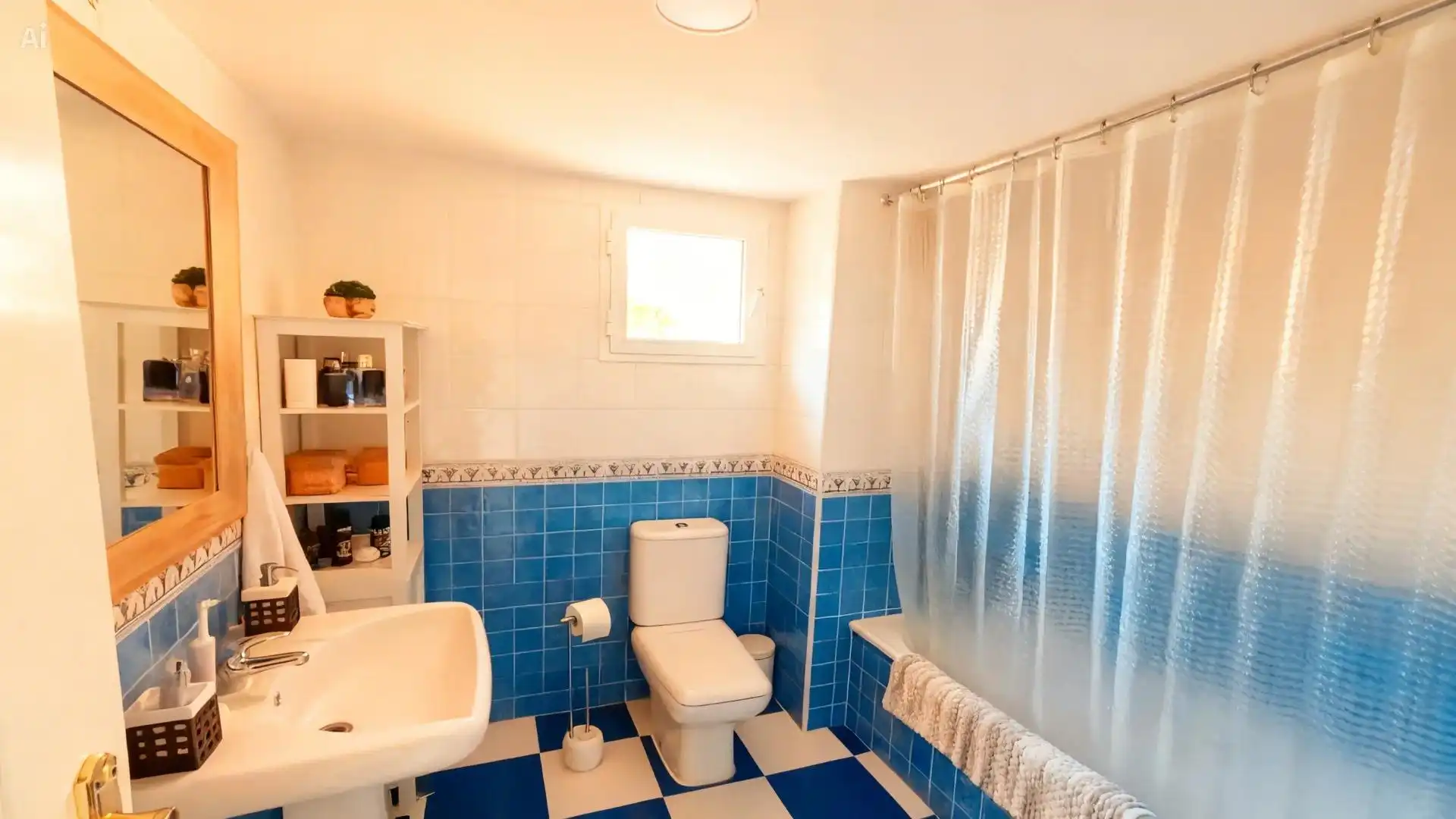 Baño de Apartamento en venta en Marbella con Aire acondicionado, Calefacción y Jardín privado