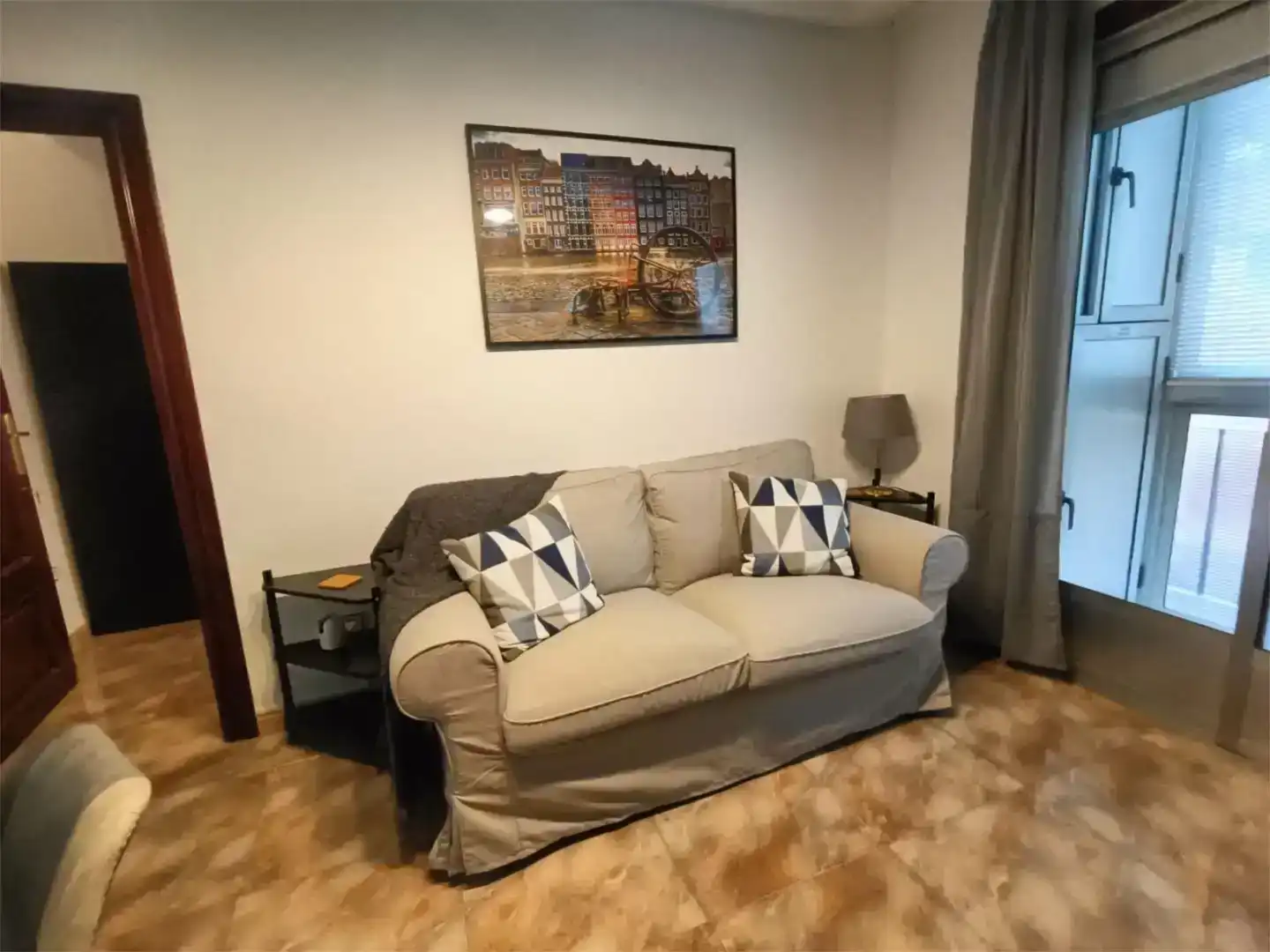 Wohnzimmer von Wohnung zur Miete in Zaragoza mit Möbliert, Ofen und Waschmaschine