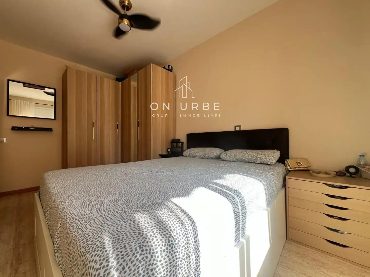 Bedroom of Flat for sale in Badalona  with Heating, Parquet flooring and Terrace