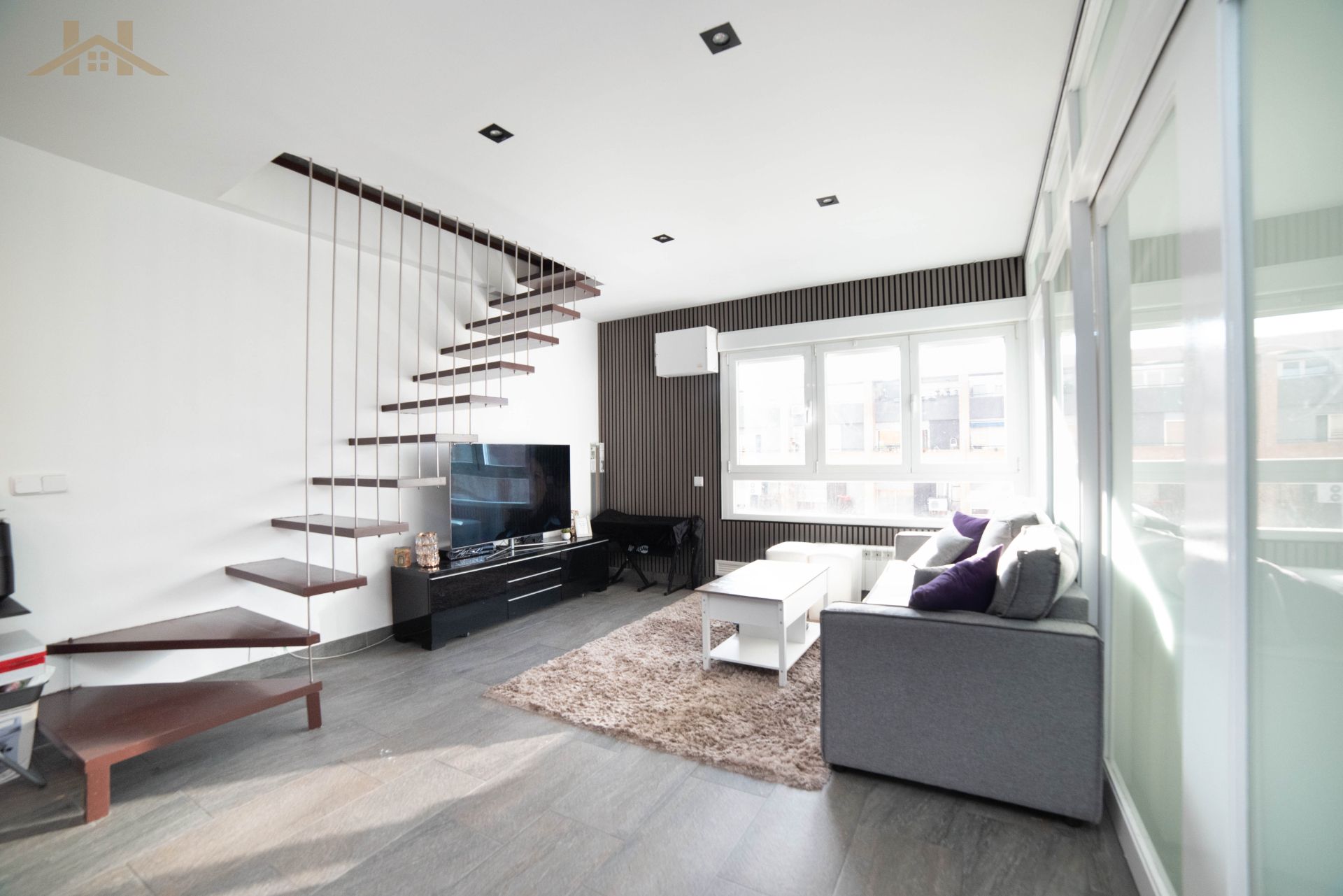 Sala de estar de Dúplex en venta en Móstoles con Aire acondicionado y Calefacción