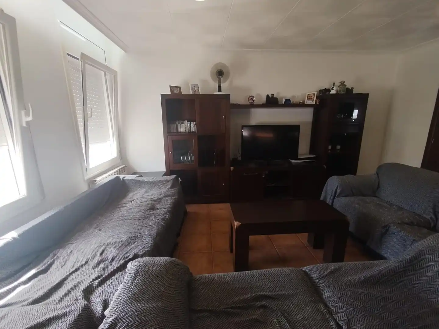 Sala de estar de Casa adosada en venta en Palafolls