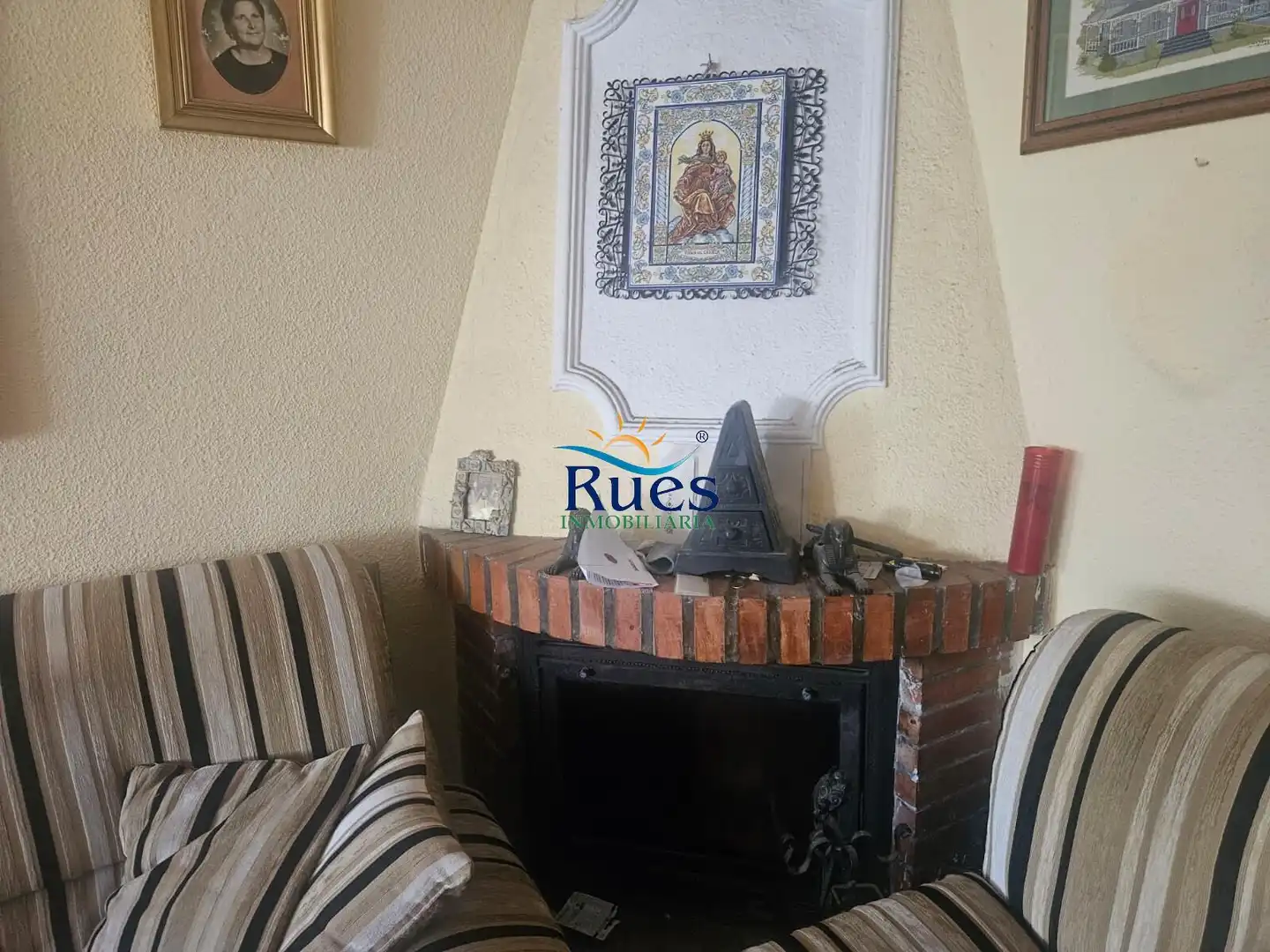 Sala de estar de Casa adosada en venta en Benicasim / Benicàssim con Aire acondicionado y Calefacción