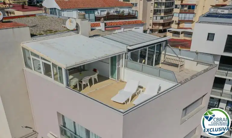 Terraza de Apartamento en venta en Roses con Calefacción, Terraza y Piscina