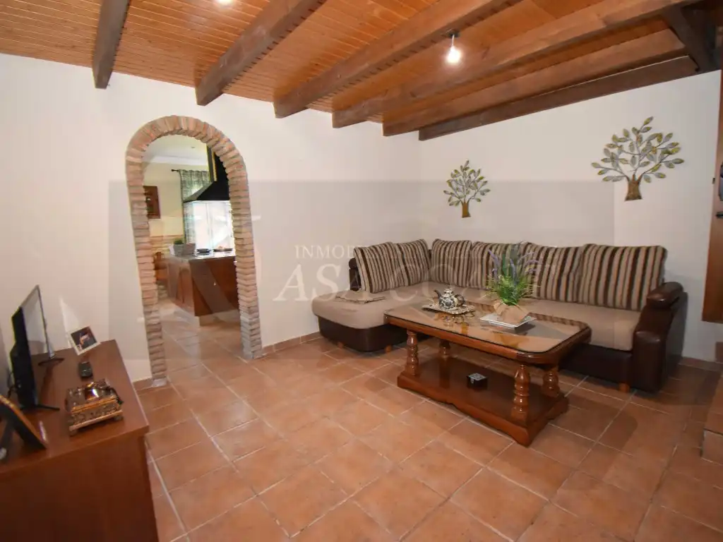 Sala d'estar de Casa o xalet en venda en Mijas amb Aire condicionat, Jardí privat i Terrassa