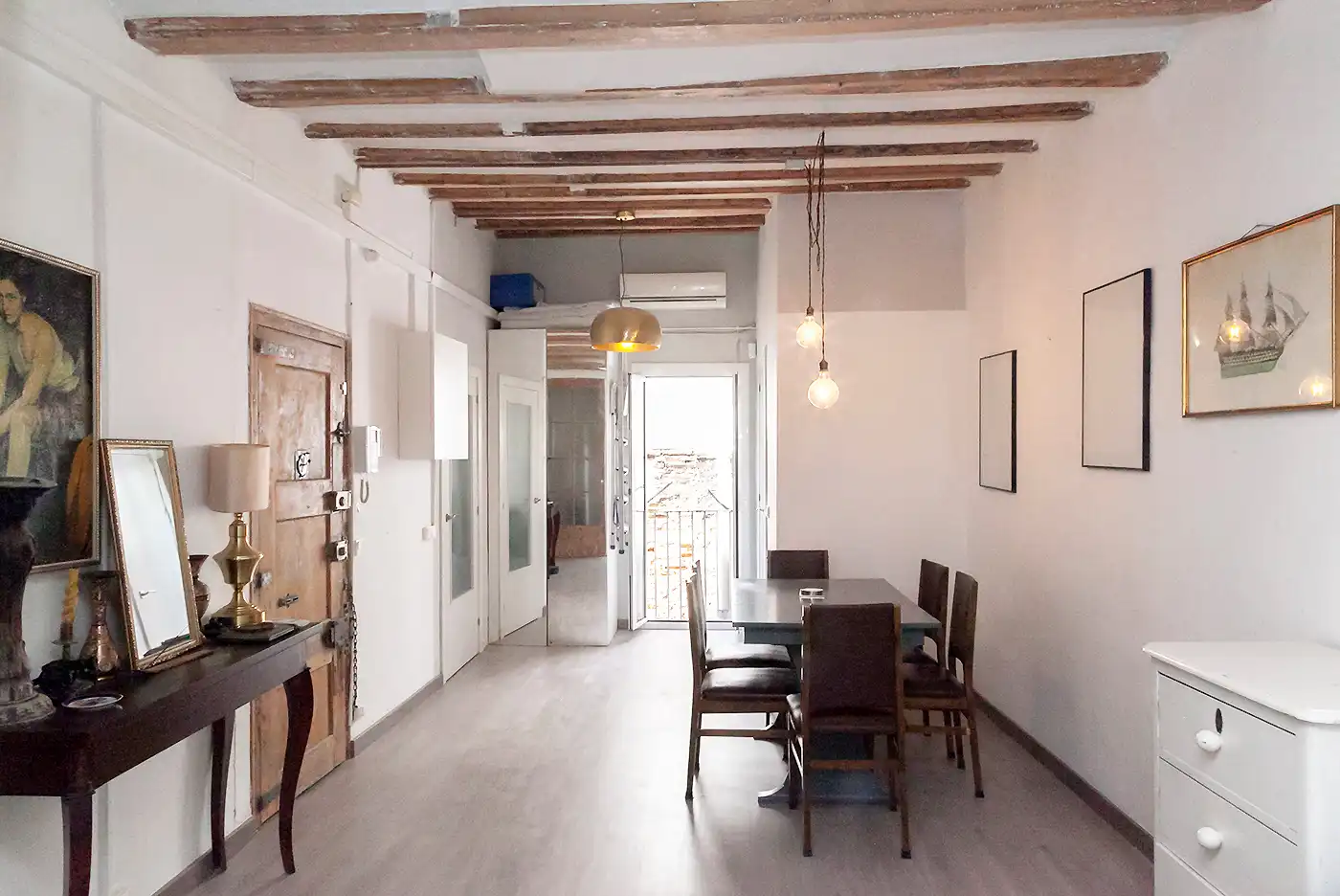 Esszimmer von Wohnung zum Verkauf in Barcelona mit Klimaanlage, Terrasse und Möbliert