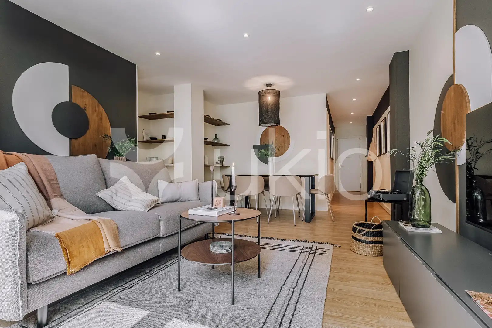 Sala de estar de Apartamento de alquiler en Madrid con Aire acondicionado, Calefacción y Amueblado