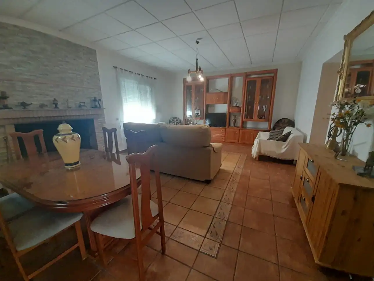 Sala de estar de Finca rústica en venta en Almodóvar del Campo con Trastero, Piscina y Amueblado