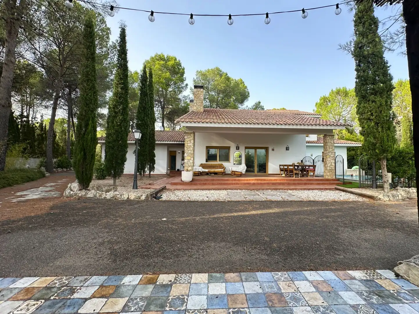 Vista exterior de Casa o chalet en venta en Ontinyent con Calefacción, Jardín privado y Piscina