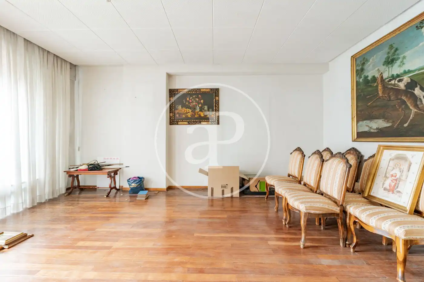 Sala de estar de Piso en venta en Madrid con Calefacción, Jardín privado y Terraza