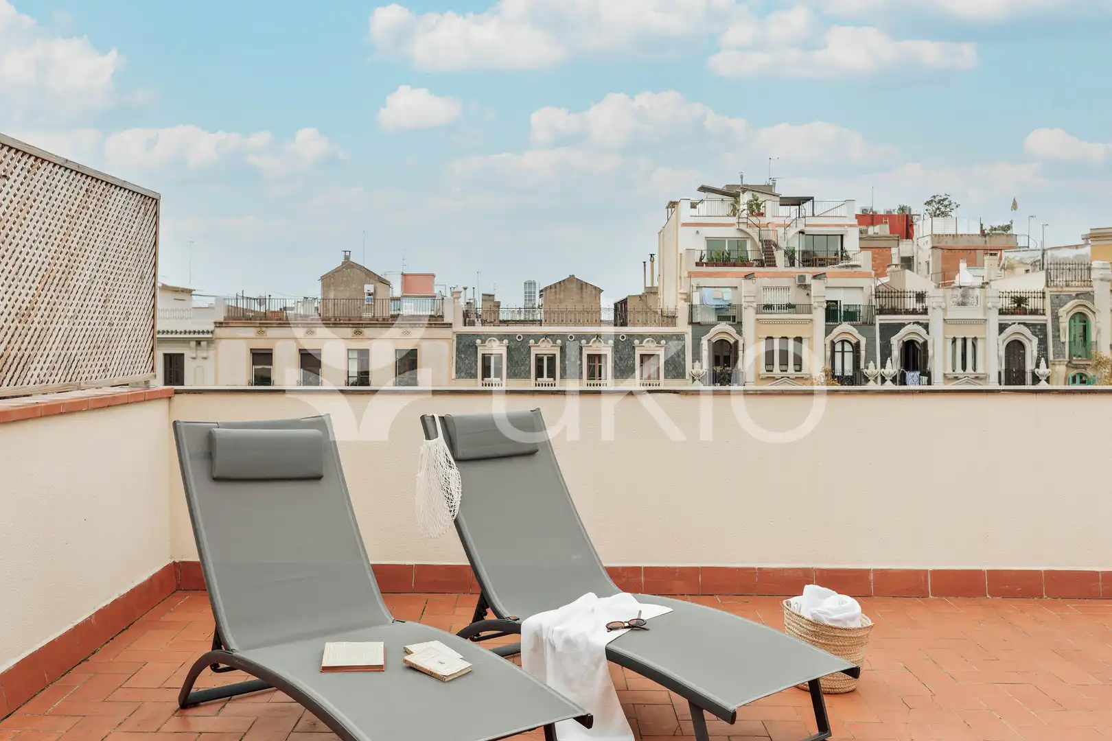 Terrassa de Apartament de lloguer en Barcelona amb Aire condicionat, Calefacció i Jardí privat