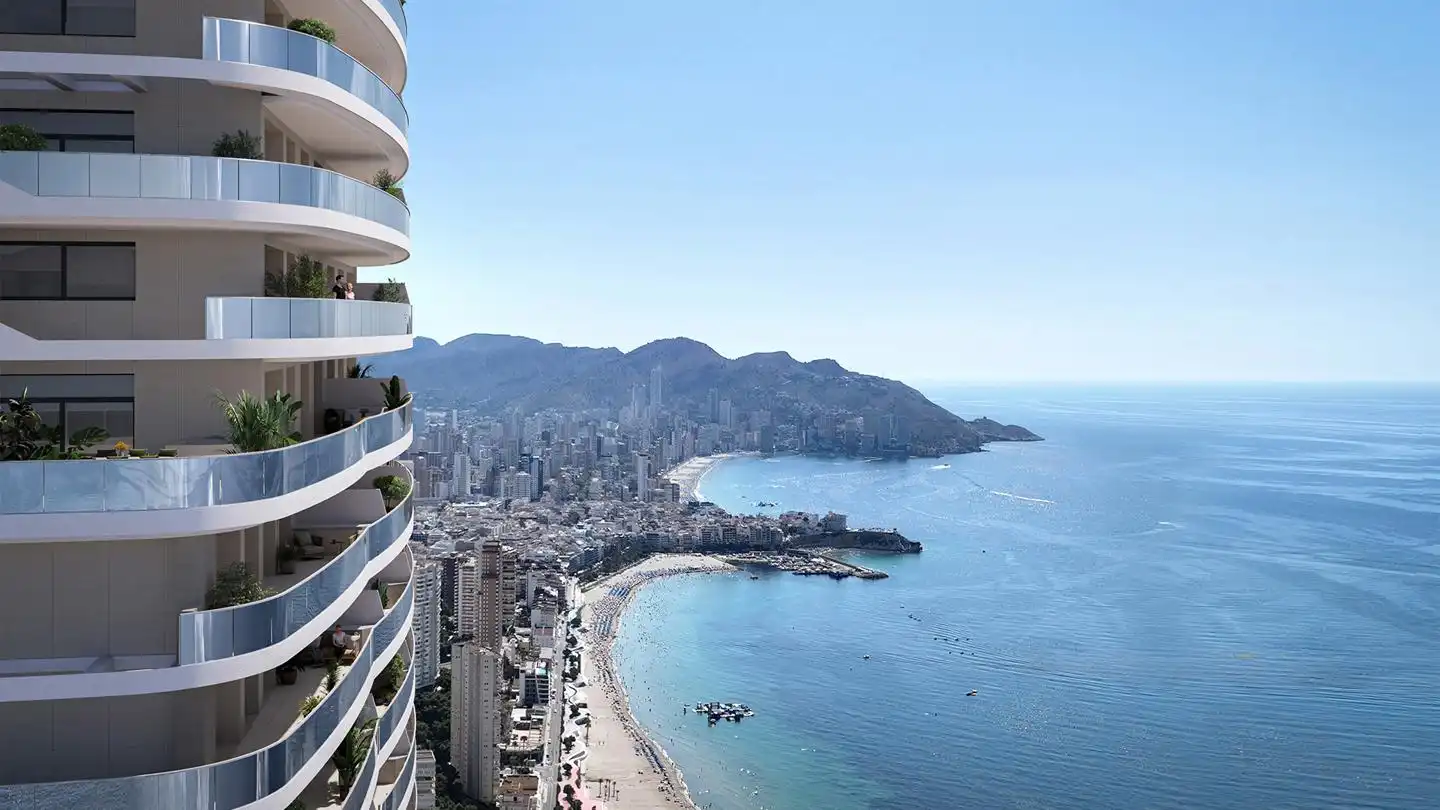 Bedroom of Flat for sale in Benidorm  with Air Conditioner, Terrace and Furnished