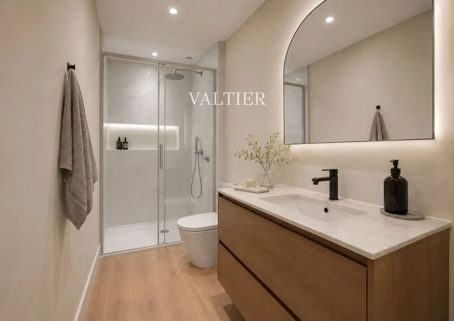 Baño de Dúplex de alquiler en Madrid con Amueblado