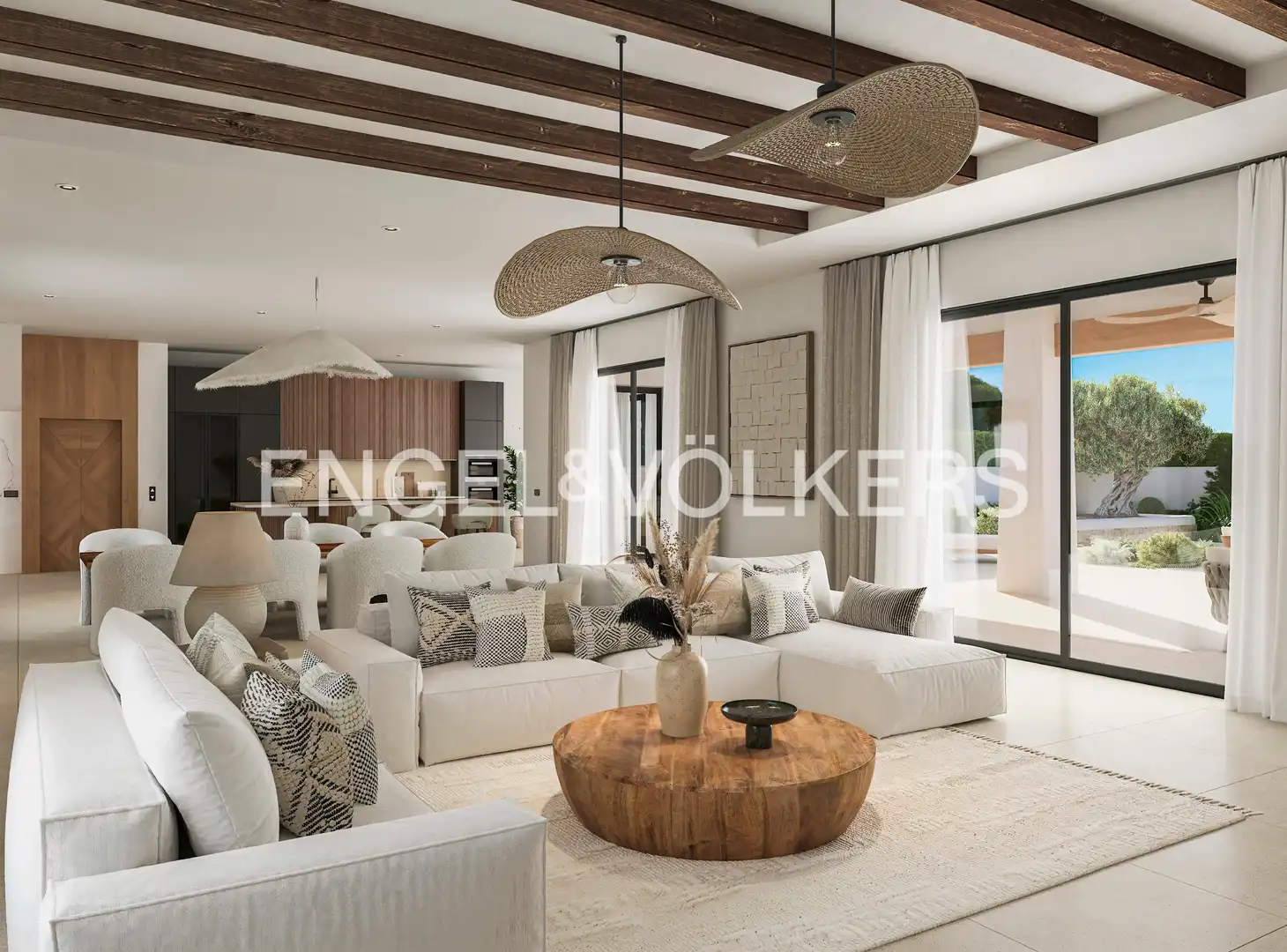 Living room of Houses for sale in Benidoleig  with Heating, Private garden and Terrace