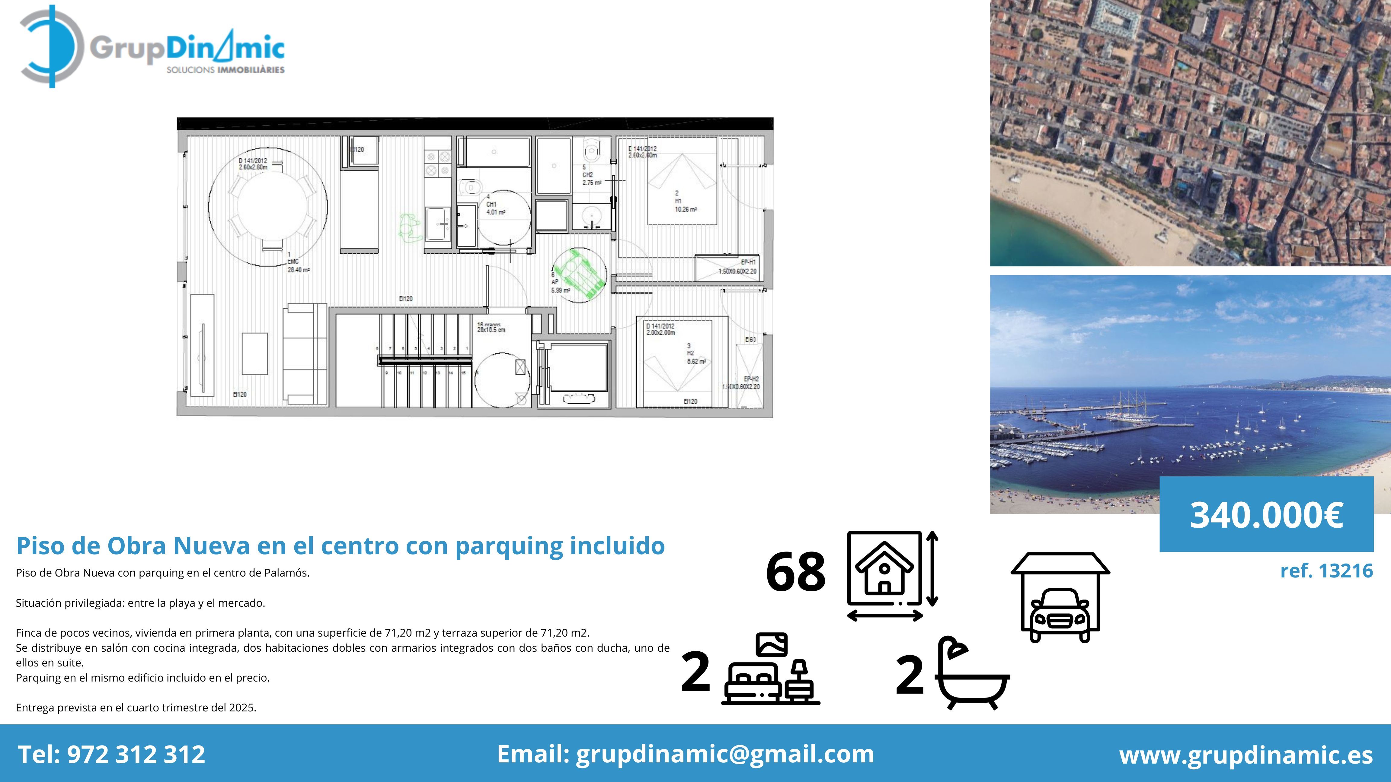 Attic for sale in Palamós  with Air Conditioner, Heating and Terrace