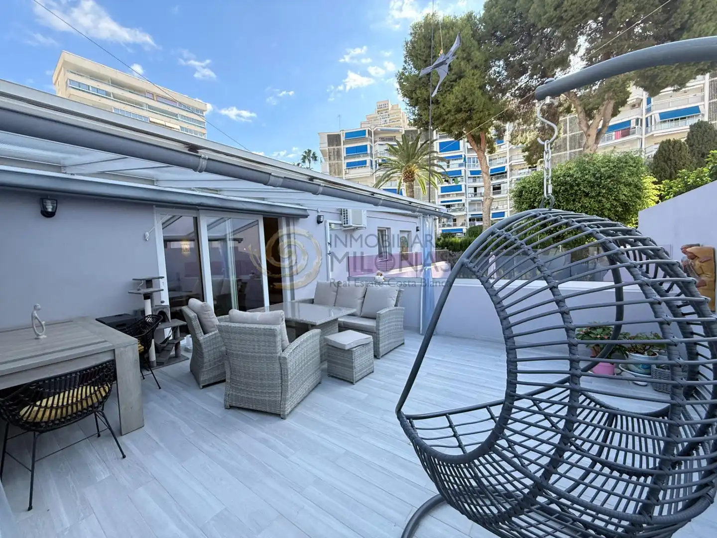 Terraza de Casa o chalet en venta en Benidorm con Aire acondicionado, Calefacción y Jardín privado