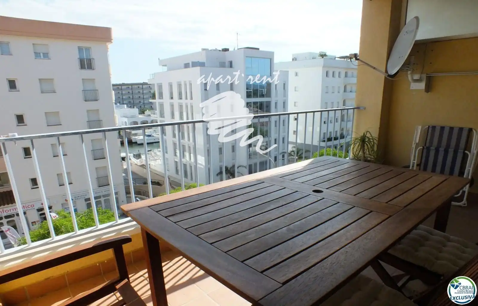 Balcony of Flat for sale in Roses  with Air Conditioner, Heating and Terrace