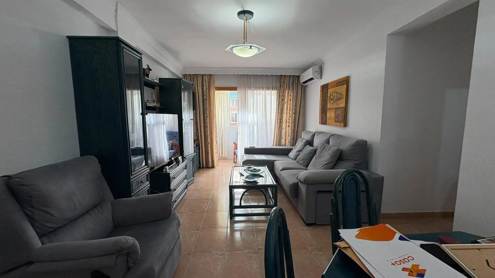 Sala de estar de Piso en venta en Málaga con Aire acondicionado, Terraza y Amueblado