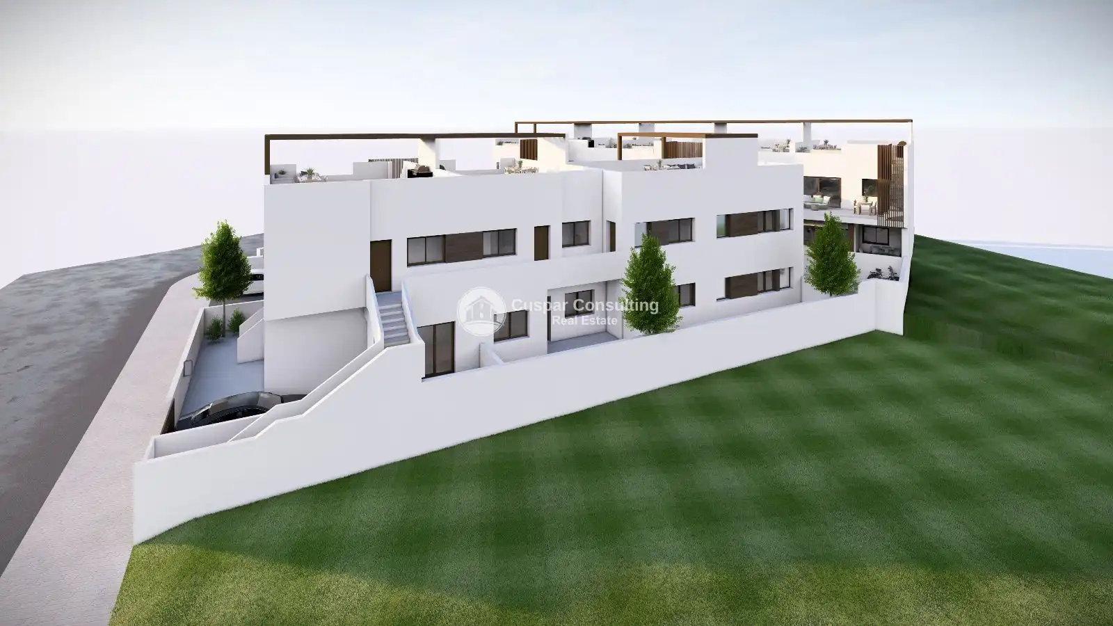 Vista exterior de Àtic en venda en Pilar de la Horadada amb Calefacció, Terrassa i Piscina