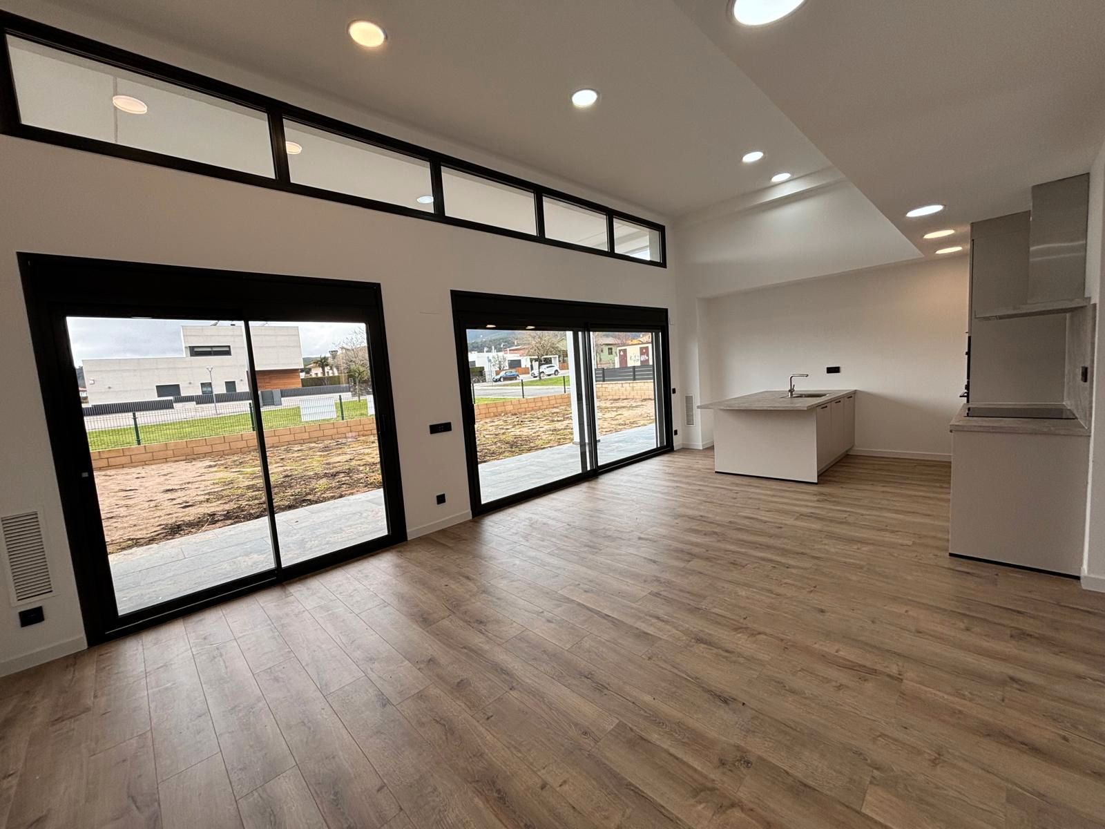Sala d'estar de Casa adosada en venda en Sant Esteve de Palautordera amb Aire condicionat, Calefacció i Jardí privat