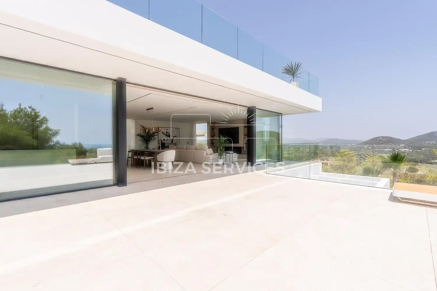 Terraza de Casa o chalet en venta en Santa Eulària des Riu con Aire acondicionado, Jardín privado y Piscina