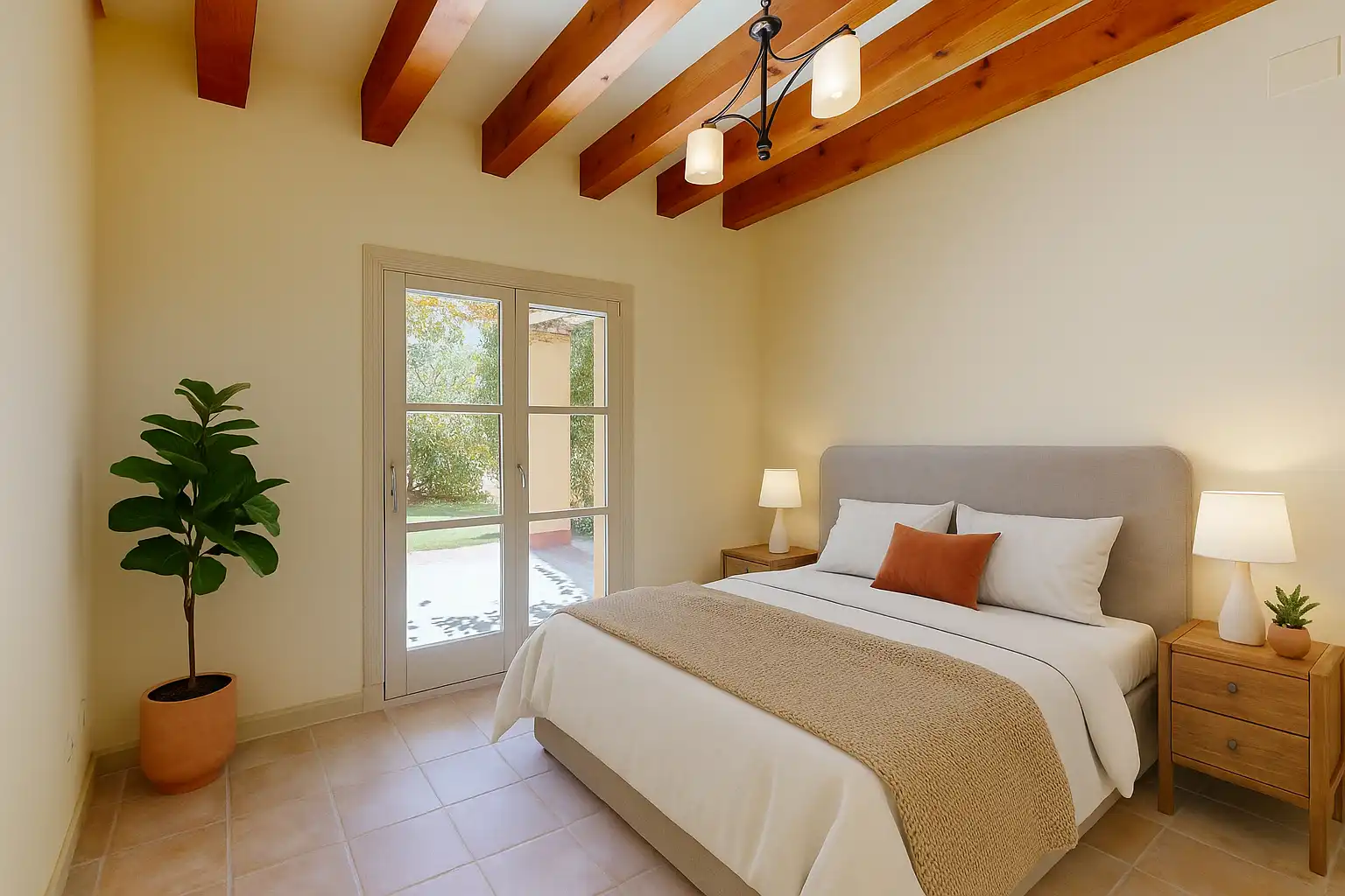 Dormitori de Casa o xalet en venda en Mont-roig del Camp amb Aire condicionat, Calefacció i Jardí privat