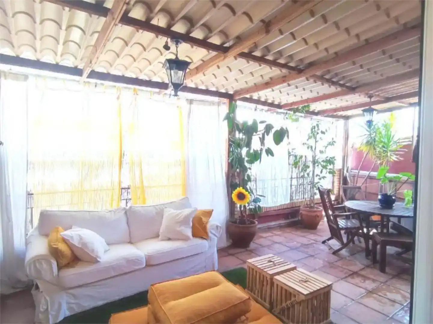 Terrasse von Wohnung zur Miete in Écija mit Klimaanlage und Balkon