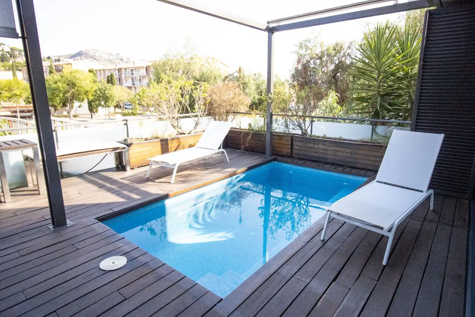 Swimming pool of Houses for sale in Roses  with Air Conditioner, Heating and Private garden