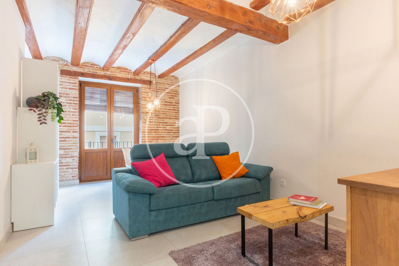 Living room of Flat to rent in  Valencia Capital  with Air Conditioner, Heating and Furnished