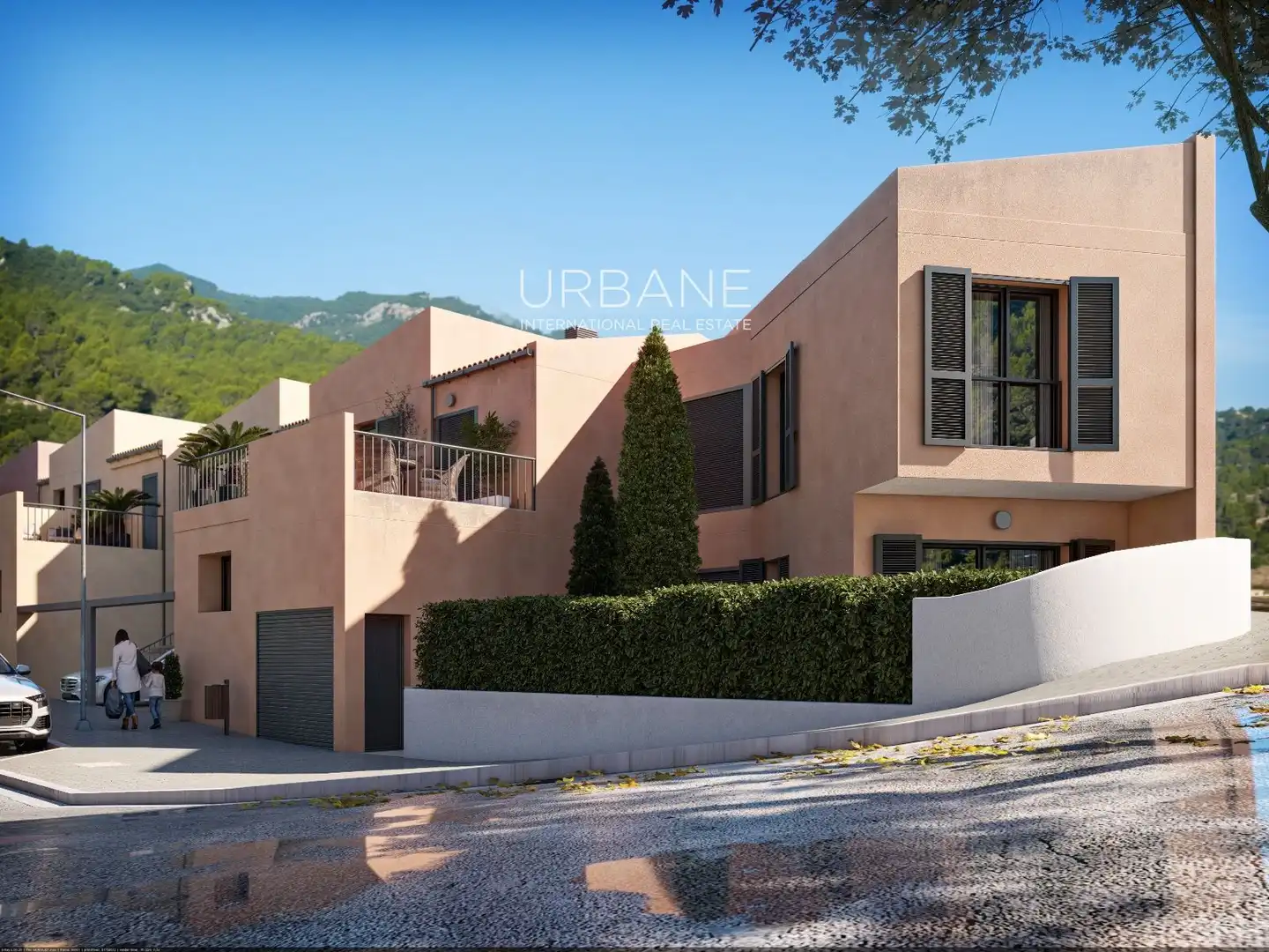 Exterior view of Detached homes for sale in Esporles  with Air Conditioner, Heating and Private garden