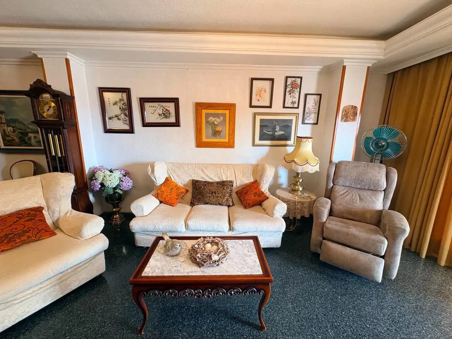 Living room of Flat for sale in Almansa  with Heating, Terrace and Storage room