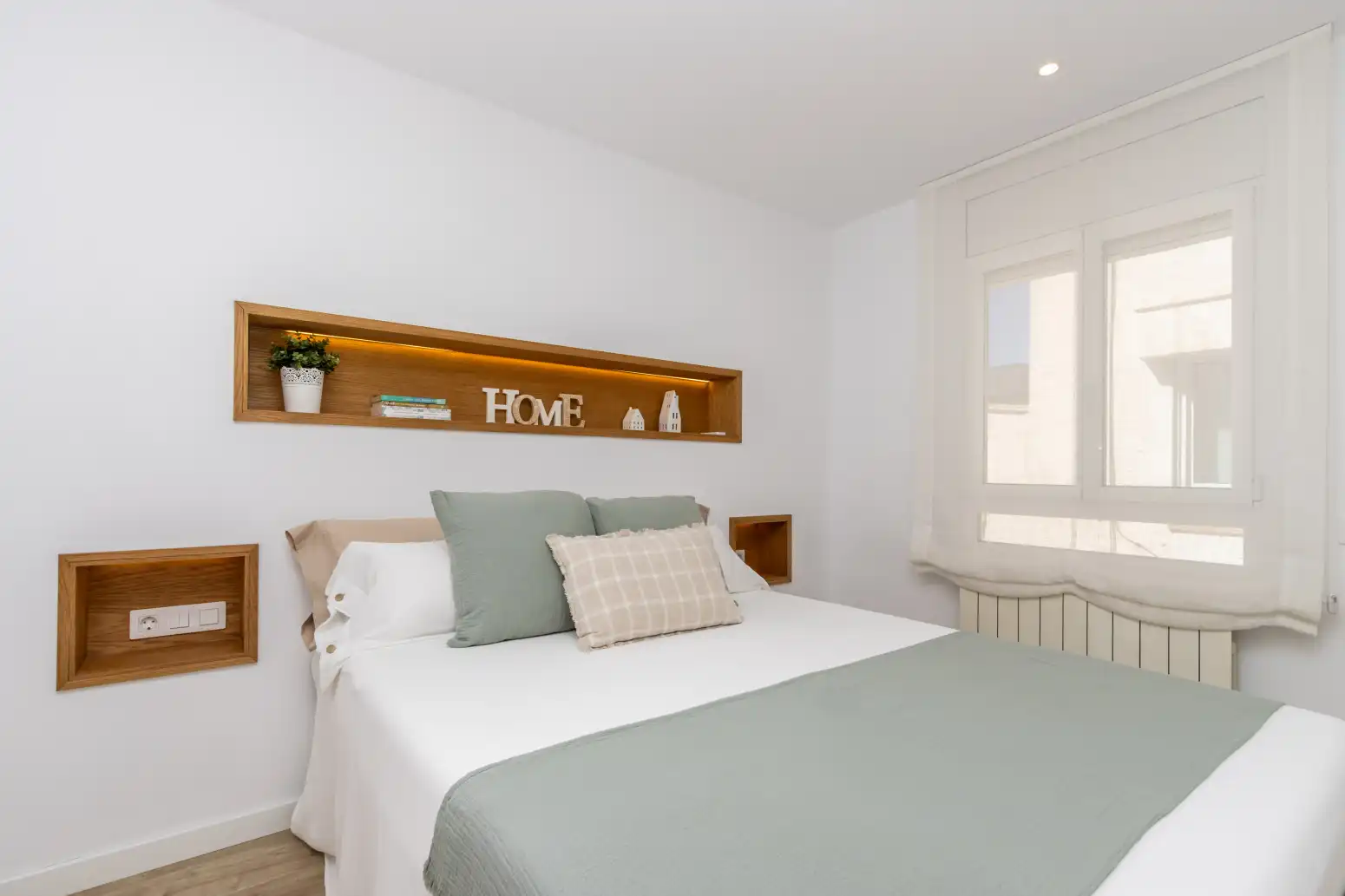 Schlafzimmer von Wohnung zum Verkauf in Terrassa mit Klimaanlage, Heizung und Parkett
