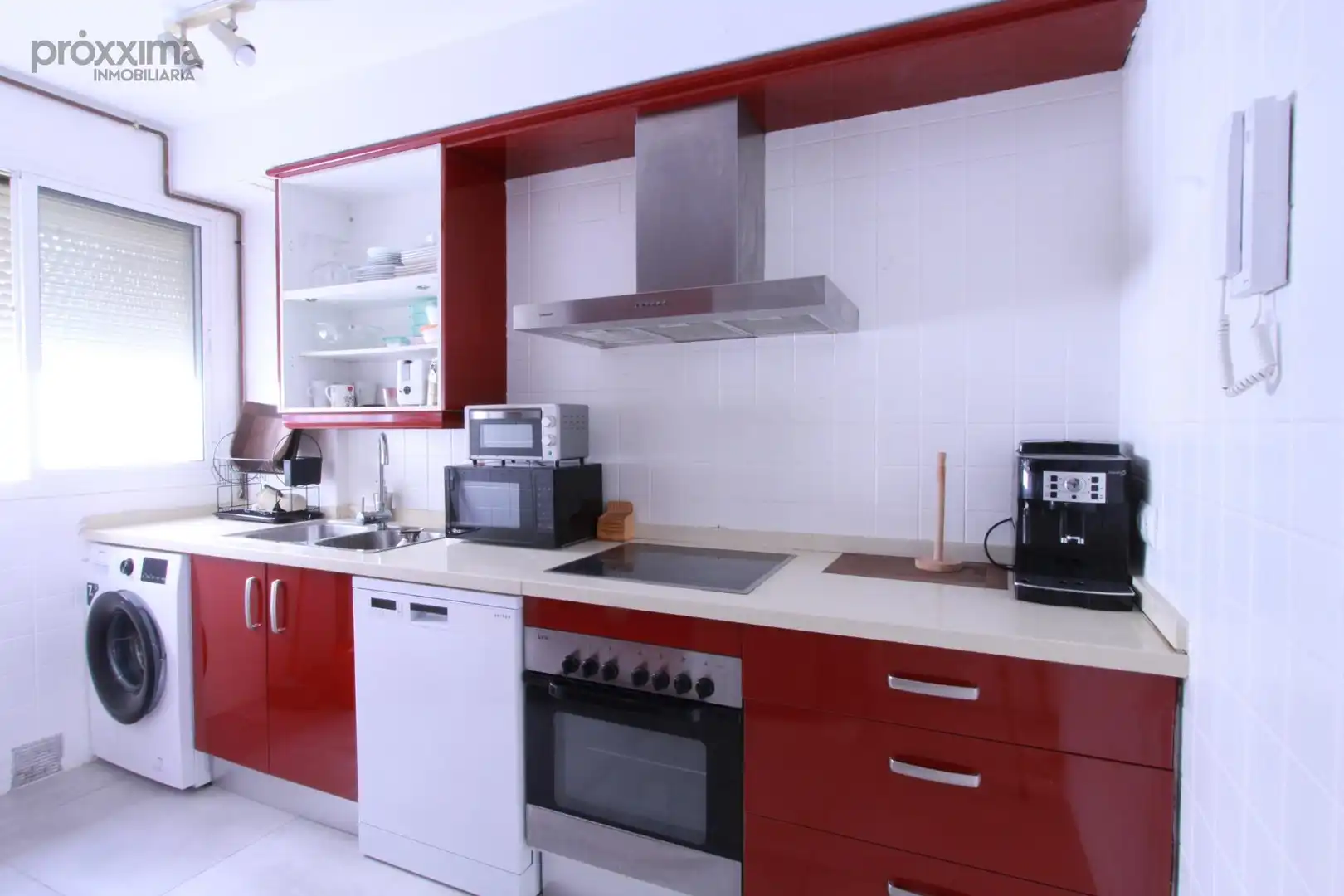 Kitchen of Flat for rent in Sevilla  with Air Conditioner, Terrace and Furnished