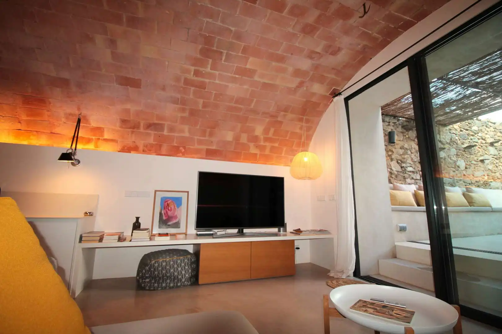 Sala de estar de Casa o chalet en venta en Vilajuïga con Aire acondicionado, Calefacción y Jardín privado