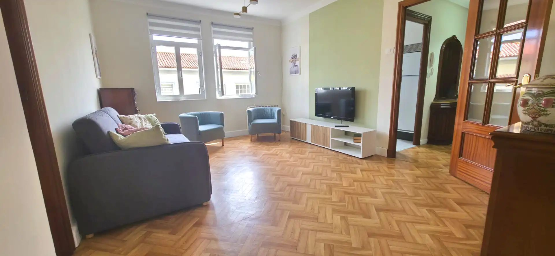 Sala d'estar de Pis en venda en Ferrol amb Calefacció, Moblat i Forn