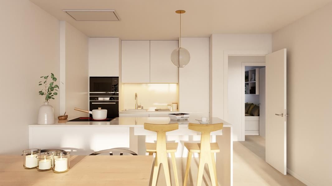 Kitchen of Flat for sale in La Alcaidesa  with Air Conditioner, Heating and Private garden