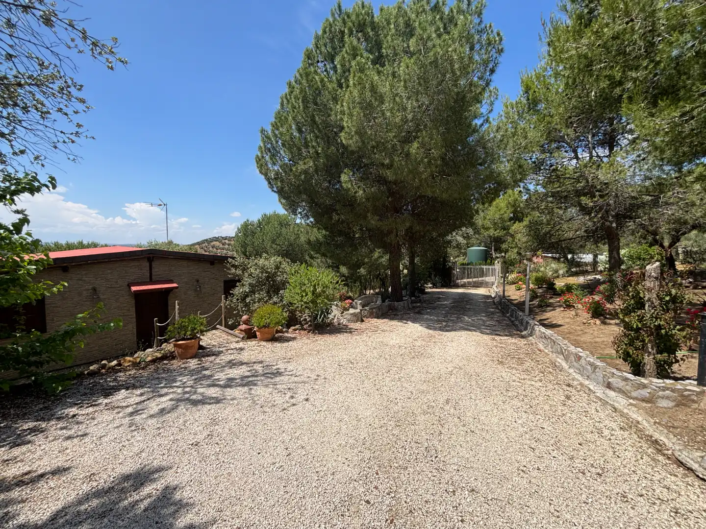 Vista exterior de Finca rústica en venda en Andújar amb Aire condicionat, Jardí privat i Piscina