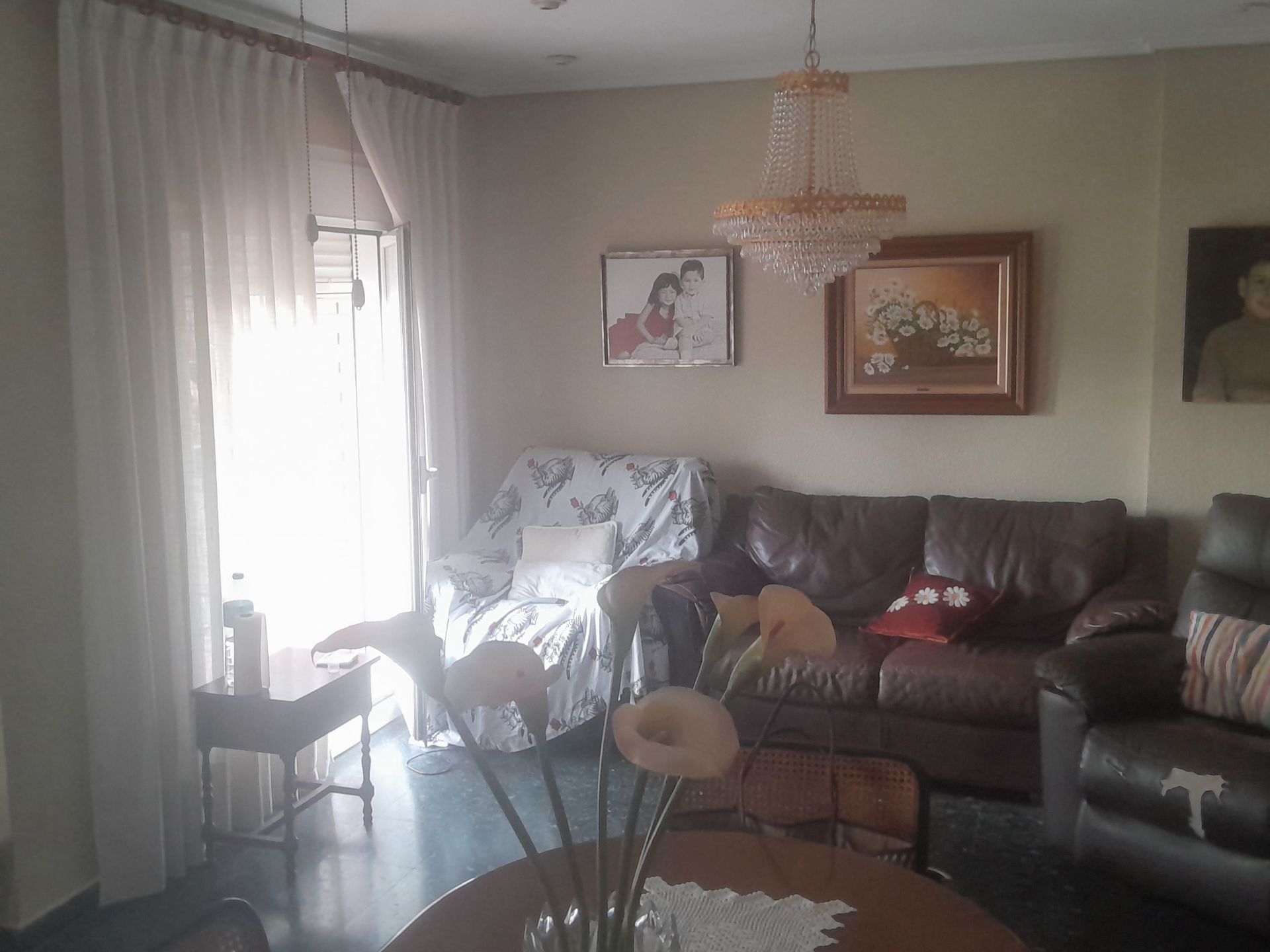 Living room of Flat for sale in  Valencia Capital  with Furnished and Oven